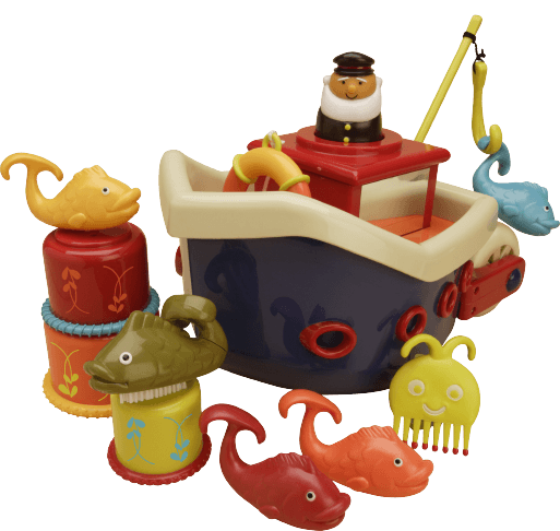 Кораблик с игрушками для ванны Battat