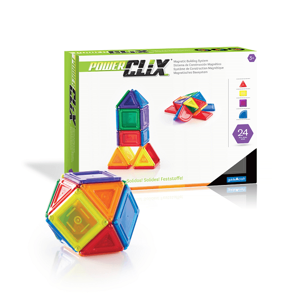 Конструктор магнитный PowerClix® Solids 24 дет.